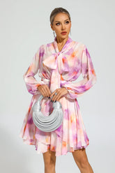 Sid Pink Floral Mini Dress