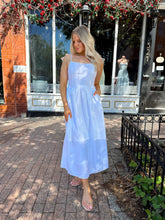 Ariana White Front Tie Midi Dress