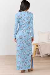 Morgan Blue Floral Maxi Dress SALE