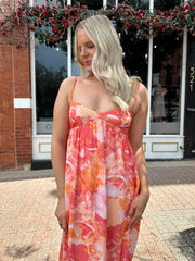 Verity Floral Sweetheart Maxi Dress