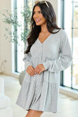 Donelle Grey Tiered Dress SALE