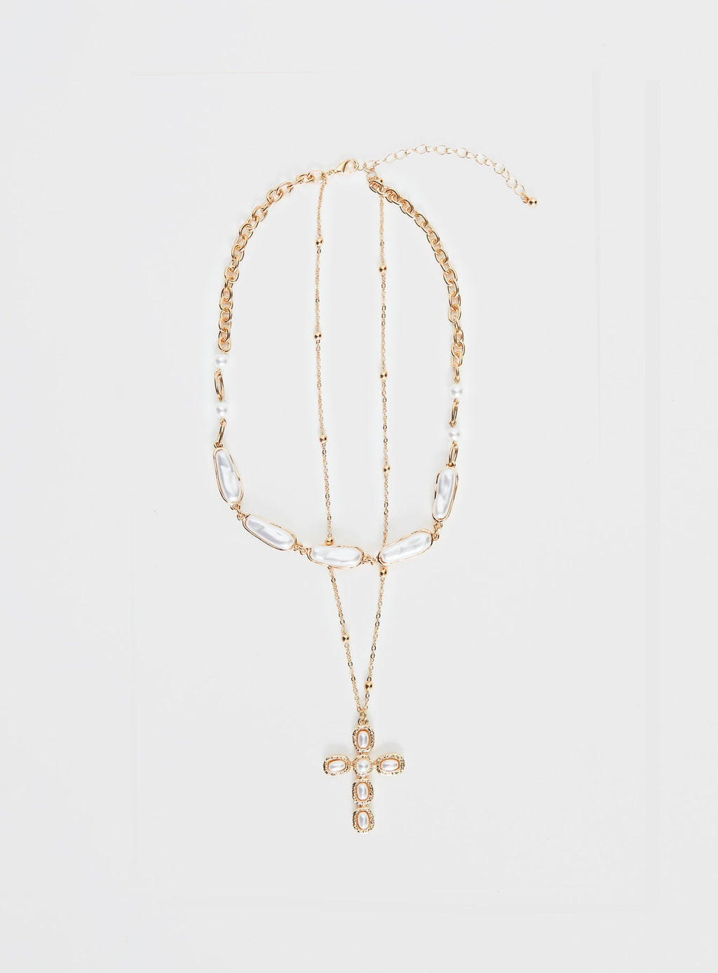 Isabellah Pearl Necklace Pack Gold