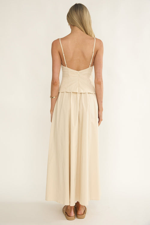 Antonita Cami Strap Maxi Dress Stone