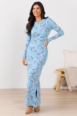 Morgan Blue Floral Maxi Dress SALE