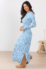 Morgan Blue Floral Maxi Dress SALE